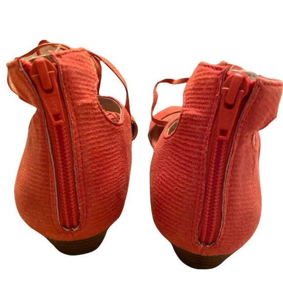 💫4/30 A.N.A Dillon Coral Tassel Tie Wedge Sandals - Picture 4 of 9